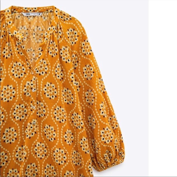 ✅SOLD✅Zara printed midi dress - Picture 15 of 16